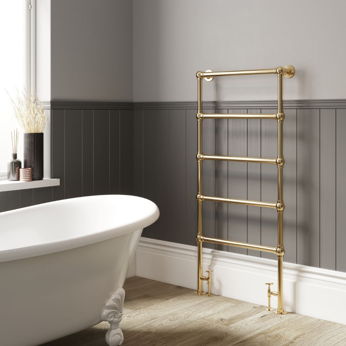 Tall thin towel online rail