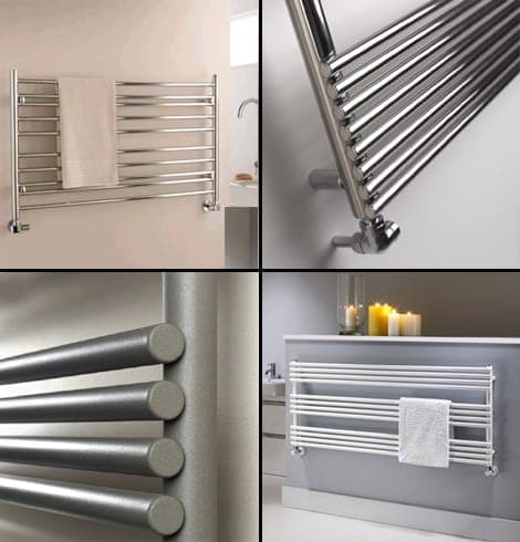 Short, wide towel rails