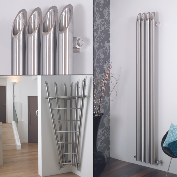 Bamboo stainless steel radiators - vertical and corner models