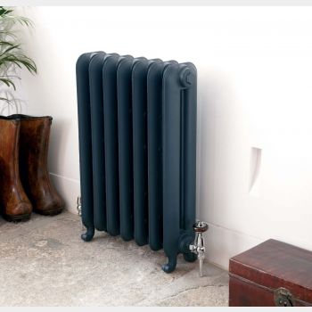 Gladstone-radiator in-colour matched to Farrow & Ball Hague Blue