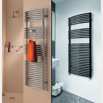 Robin bow-fronted towel rail collage