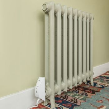 Wilberforce 2 column cast iron radiator in French Grey