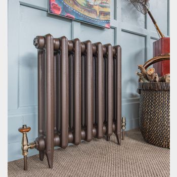 Edwardian-2-cast-iron-radiators-in-Old-Bronze