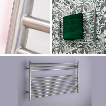 Longitube towel rail in an electric version