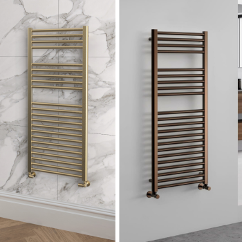Lust towel rails in metallics