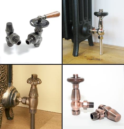Traditional style radiator valves