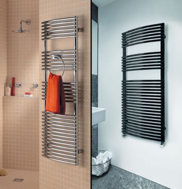 Robin bow-fronted towel rail